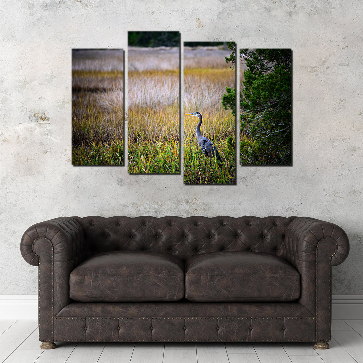 Stunning Heron Jekyll Island Wall Art by Barry Pack