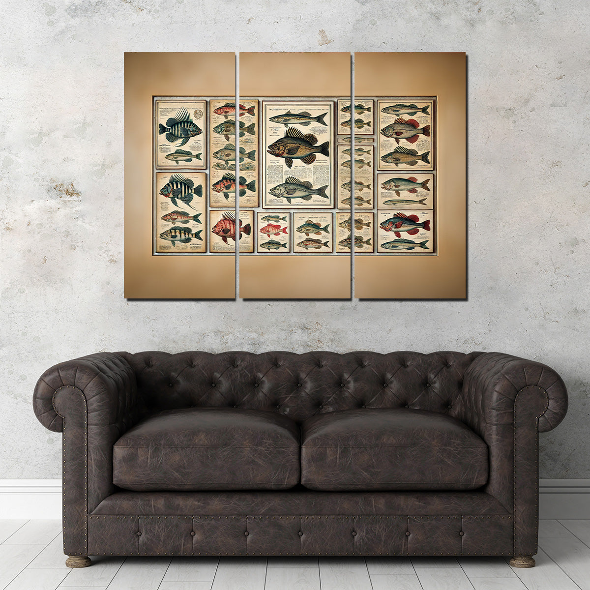 Exquisite Antique Fish Illustrations Wall Art for Stunning Home Decor
