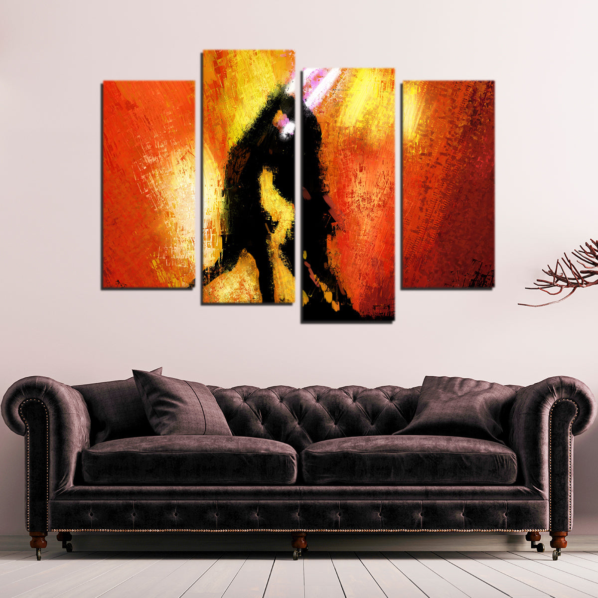 Stunning Obi Wan Vs Anakin Wall Art by Andy Brackpool