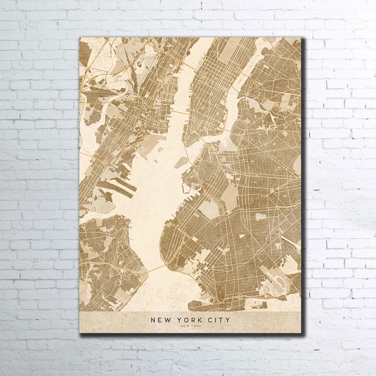Stunning Sepia New York City Wall Art by Blursbyai