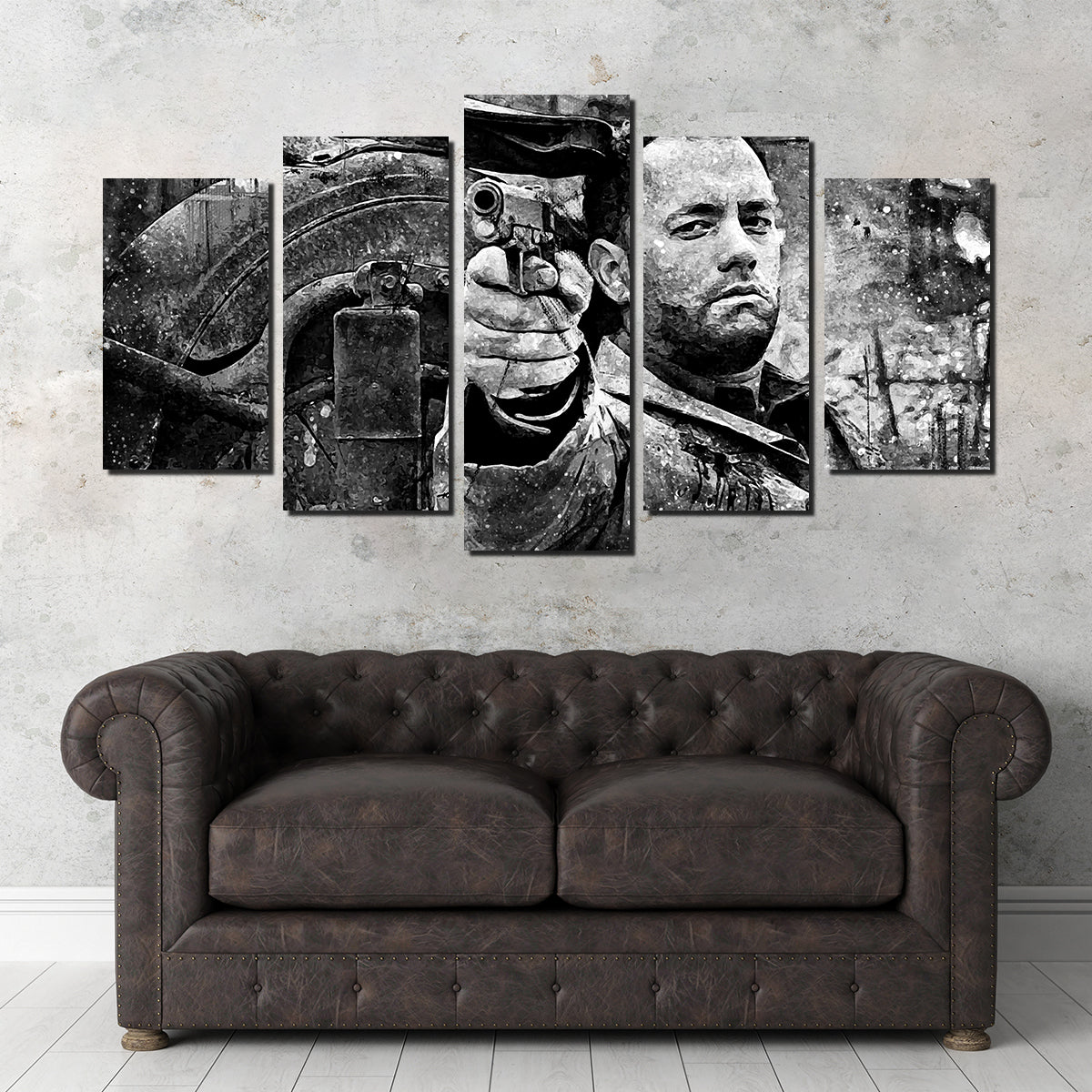 Captain Miller High - Quality Grayscale Wall Art for Stunning Home Decor