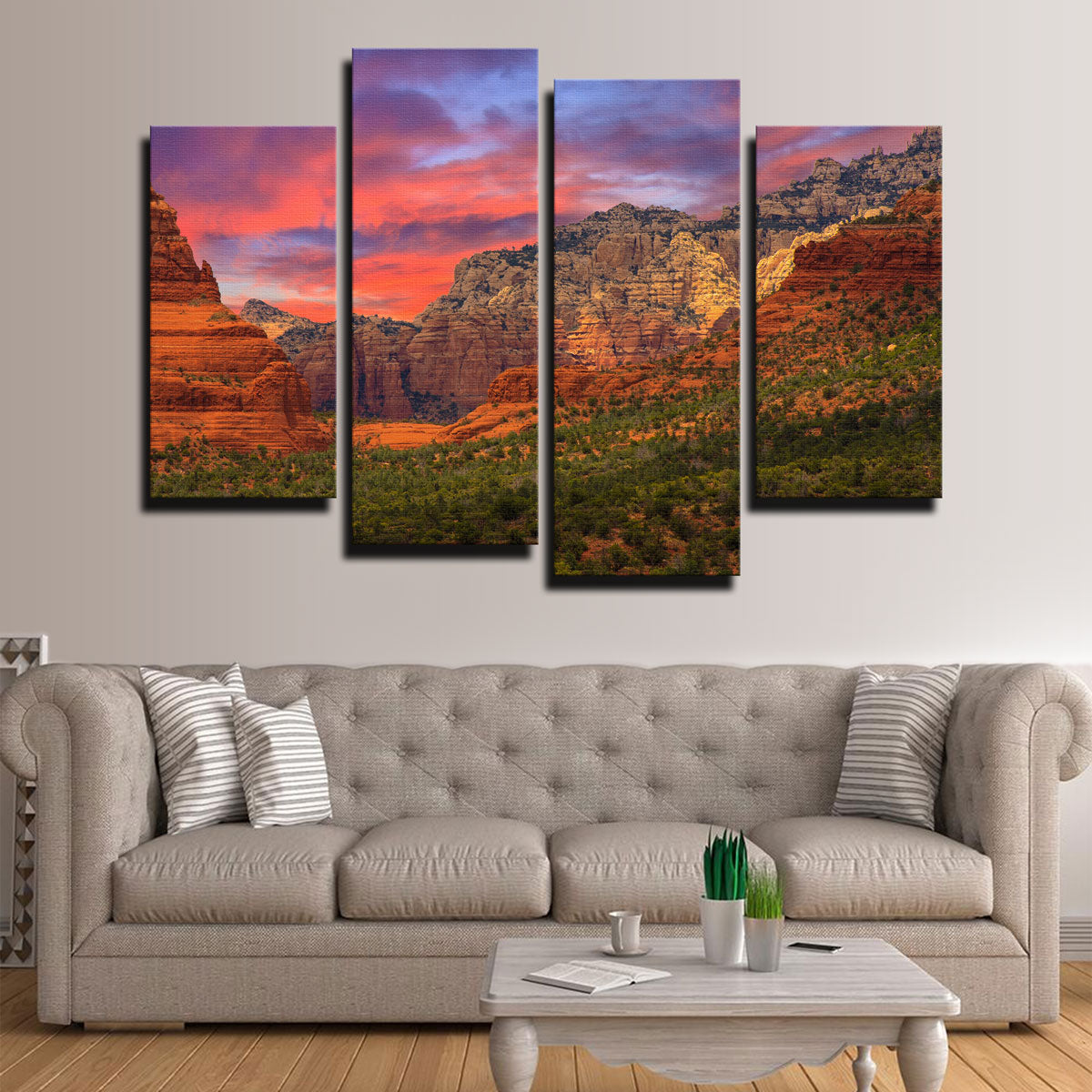 Stunning Sedona Sunset Wall Art for Home Decor