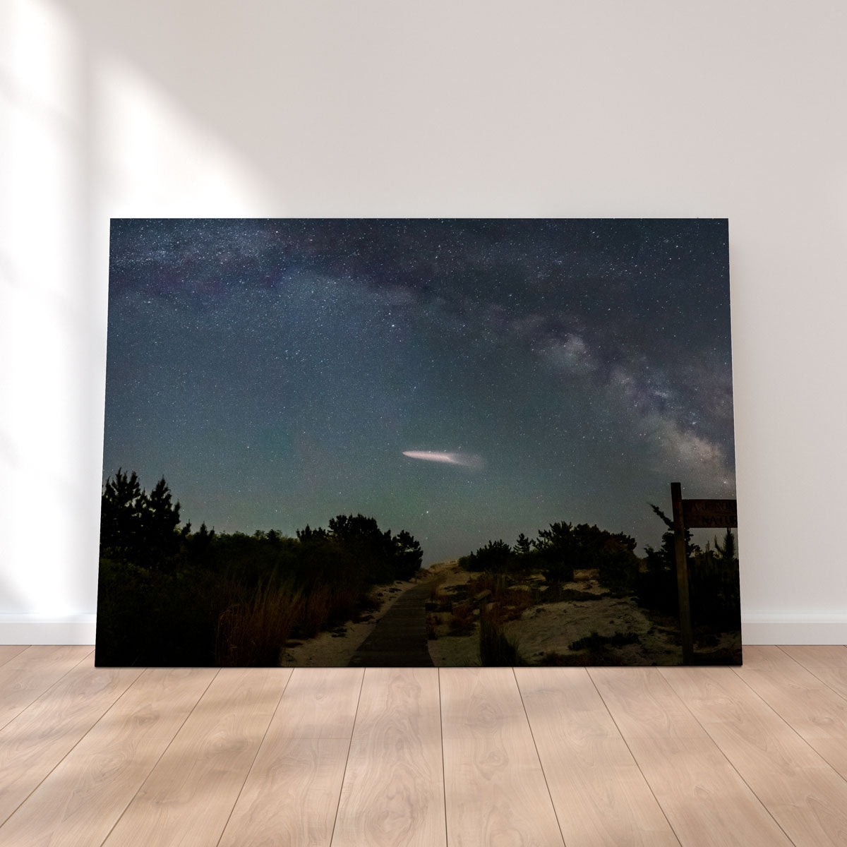 Stunning Milky Way and SpaceX Wall Art by Dennis Maida
