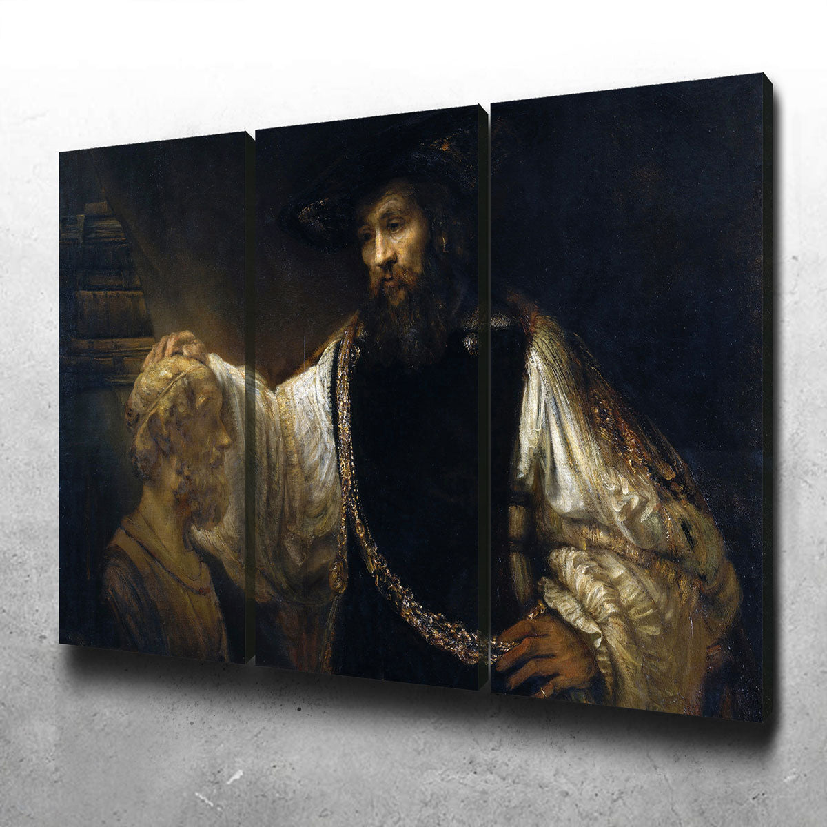 Exquisite Aristotle with a Bust of Homer Wall Art by Rembrandt