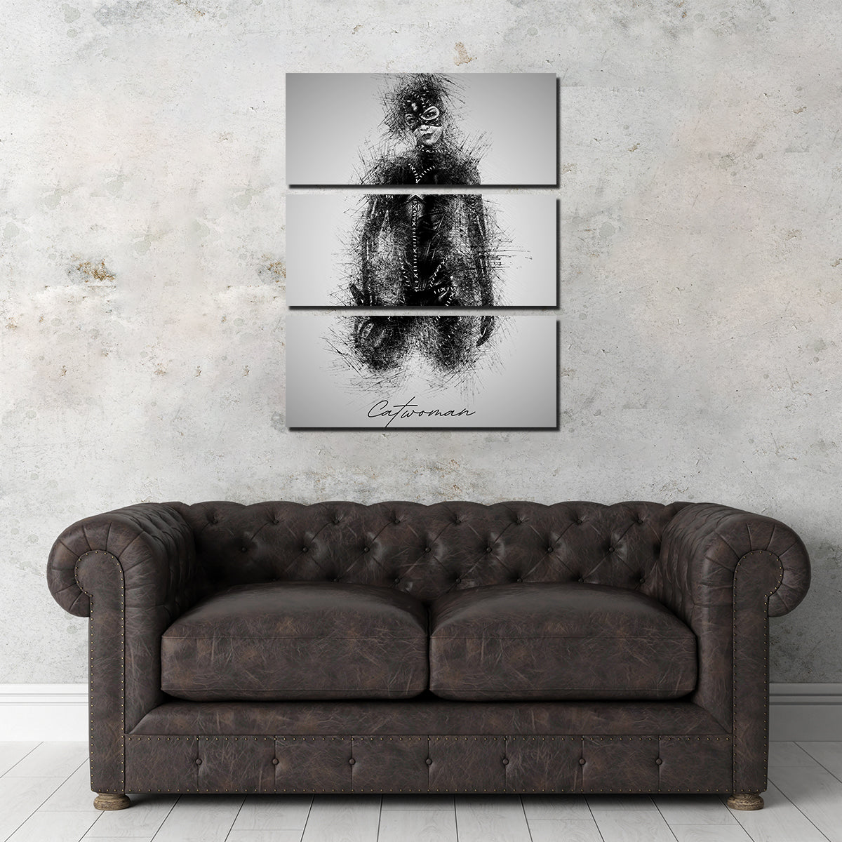 Stunning Catwoman Sketch Wall Art for Your Home Decor