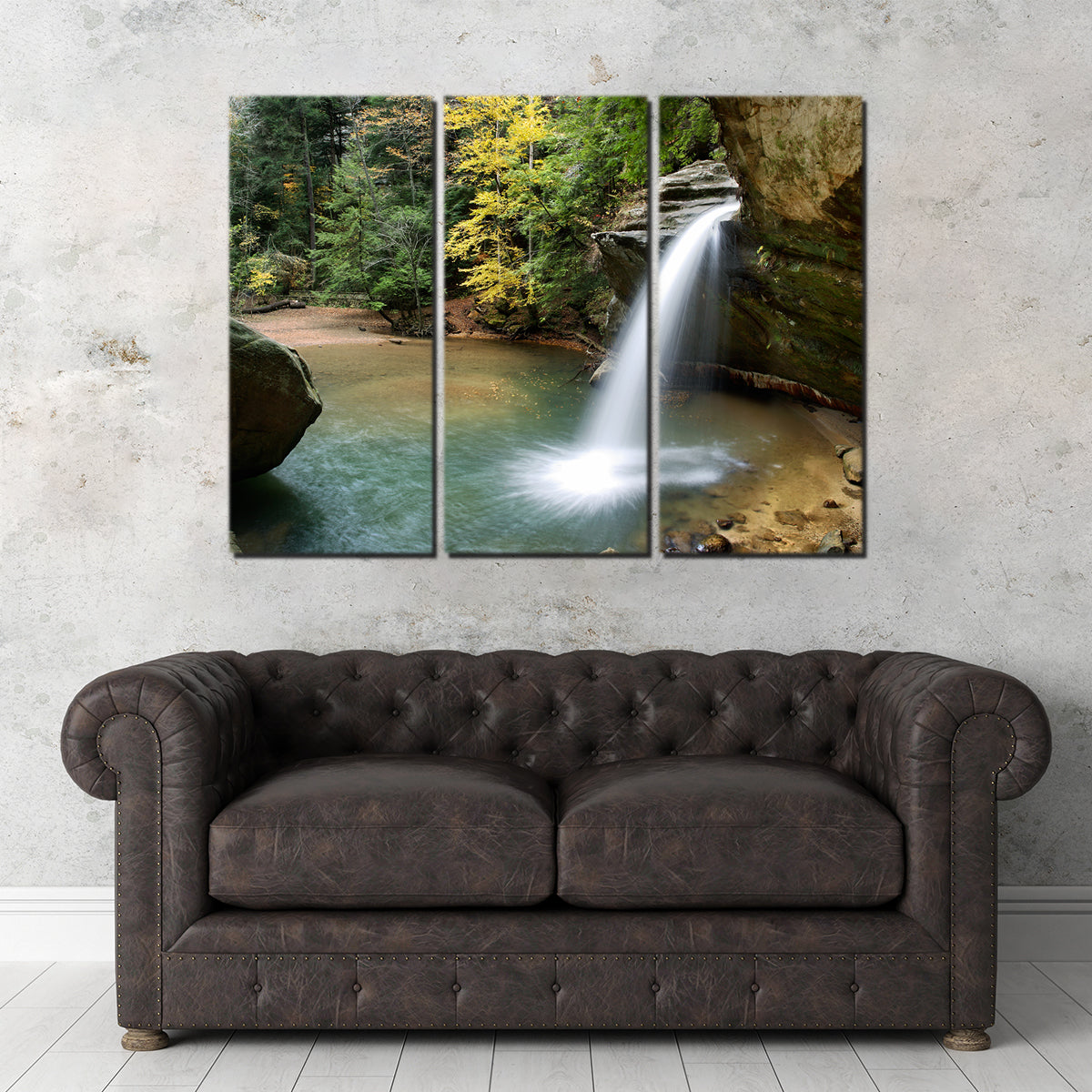 Stunning Old Man's Cave Lower Falls Wall Art for Home Decor