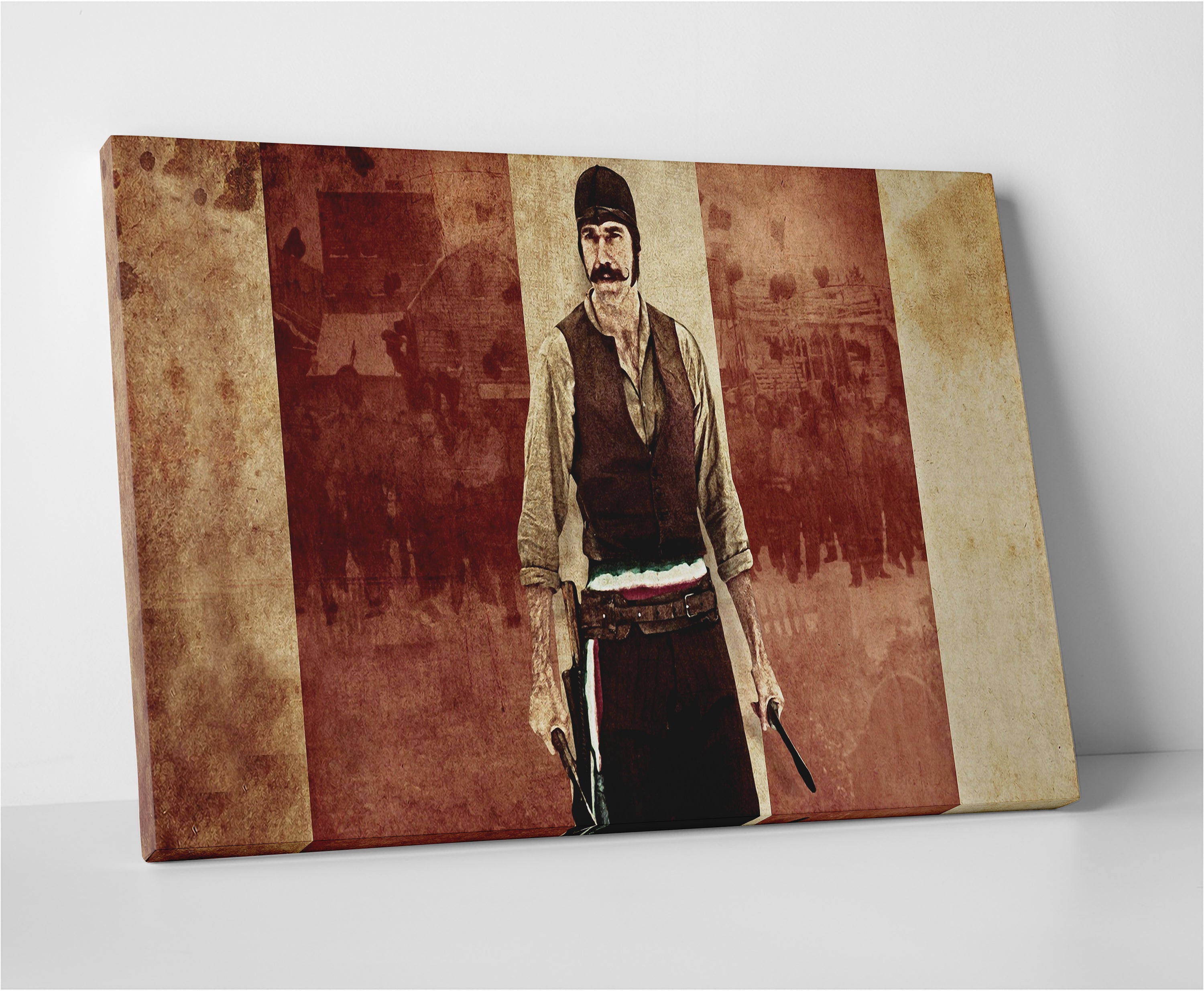 Bill Panoramic Wall Art - Museum-Quality Sustainable Pine Wood Canvas