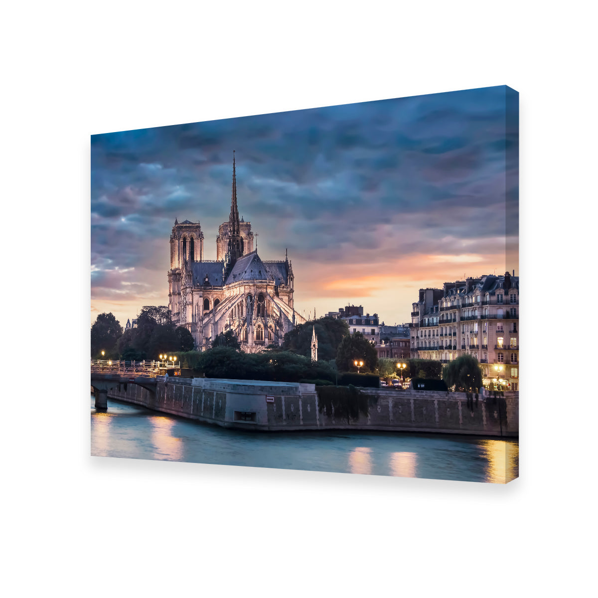 Stunning Notre Dame Sunset Wall Art for Home Decor