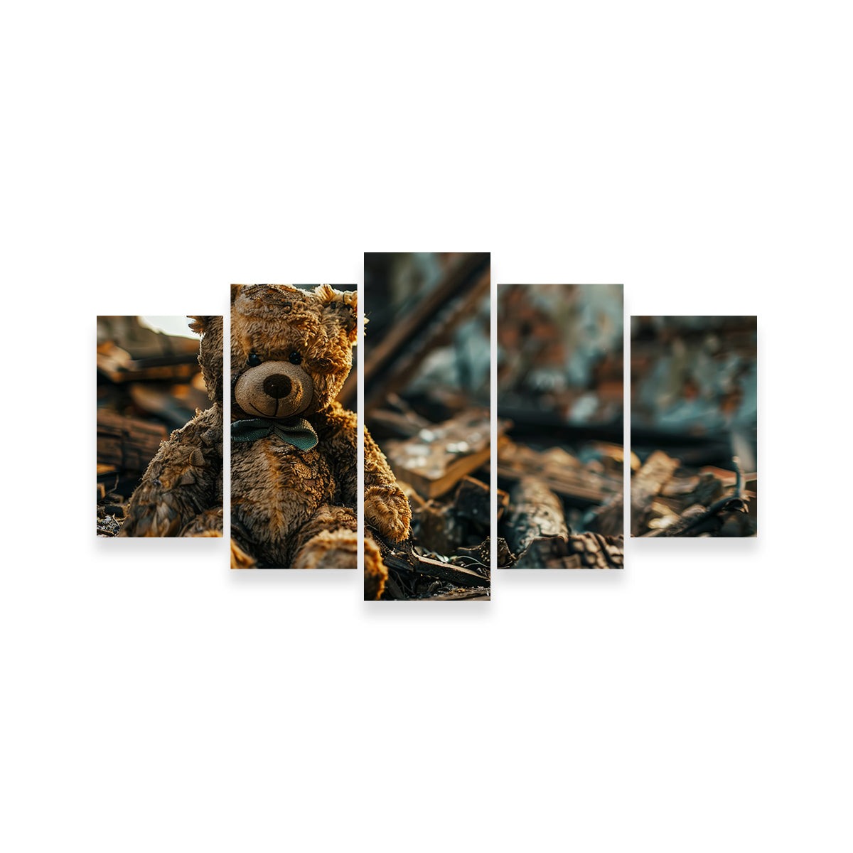 Charming Shabby Teddy Bear Wall Art for a Cozy Decor