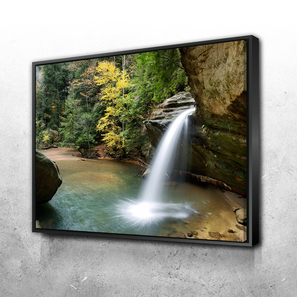 Stunning Old Man's Cave Lower Falls Wall Art for Home Decor