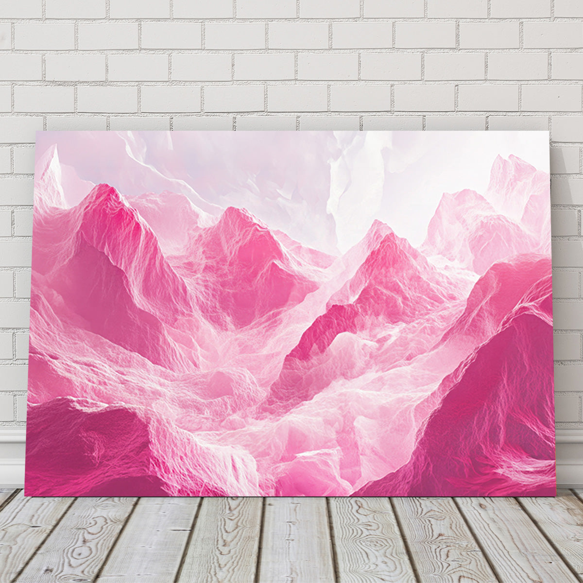 Stunning Pink Mountains Wall Art