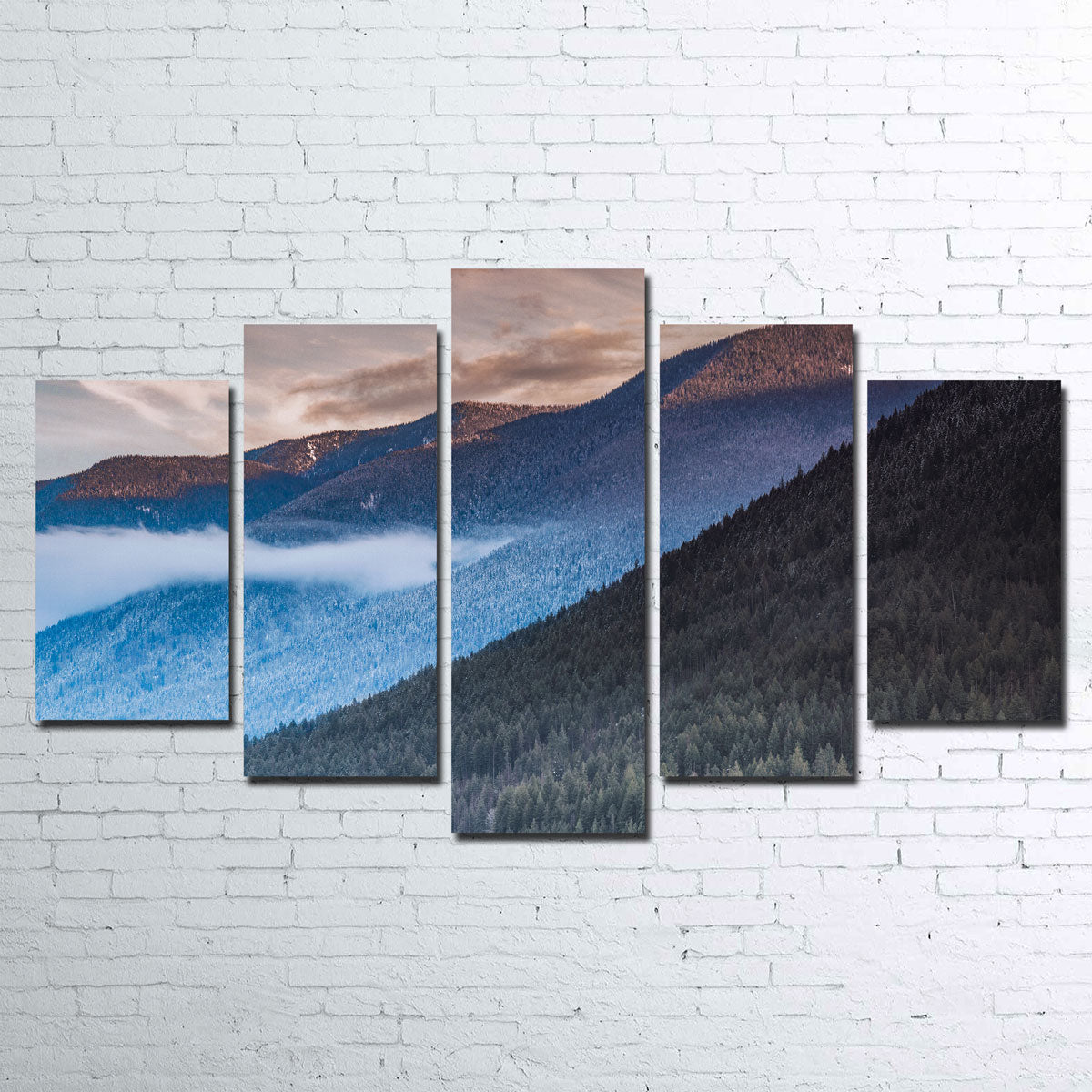 Stunning Sloping Trees Wall Art by Mike Cotton
