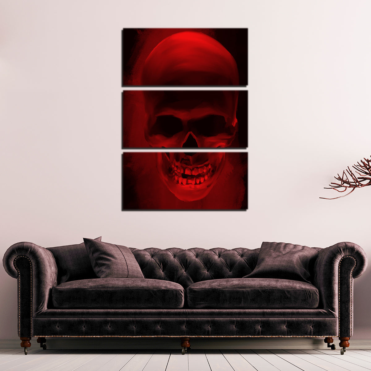 Unique Skull Smile Wall Art by Andy Brackpool