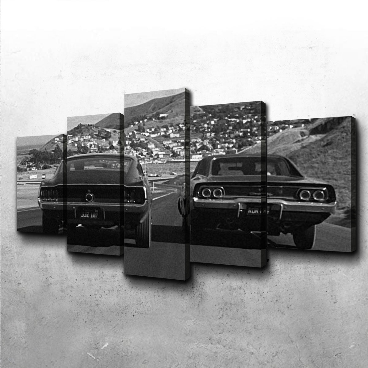 Stunning Car Chase Bullitt Wall Art for Your Home Decor