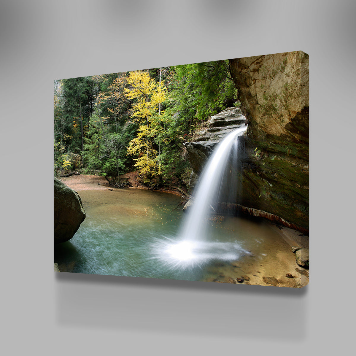 Stunning Old Man's Cave Lower Falls Wall Art for Home Decor