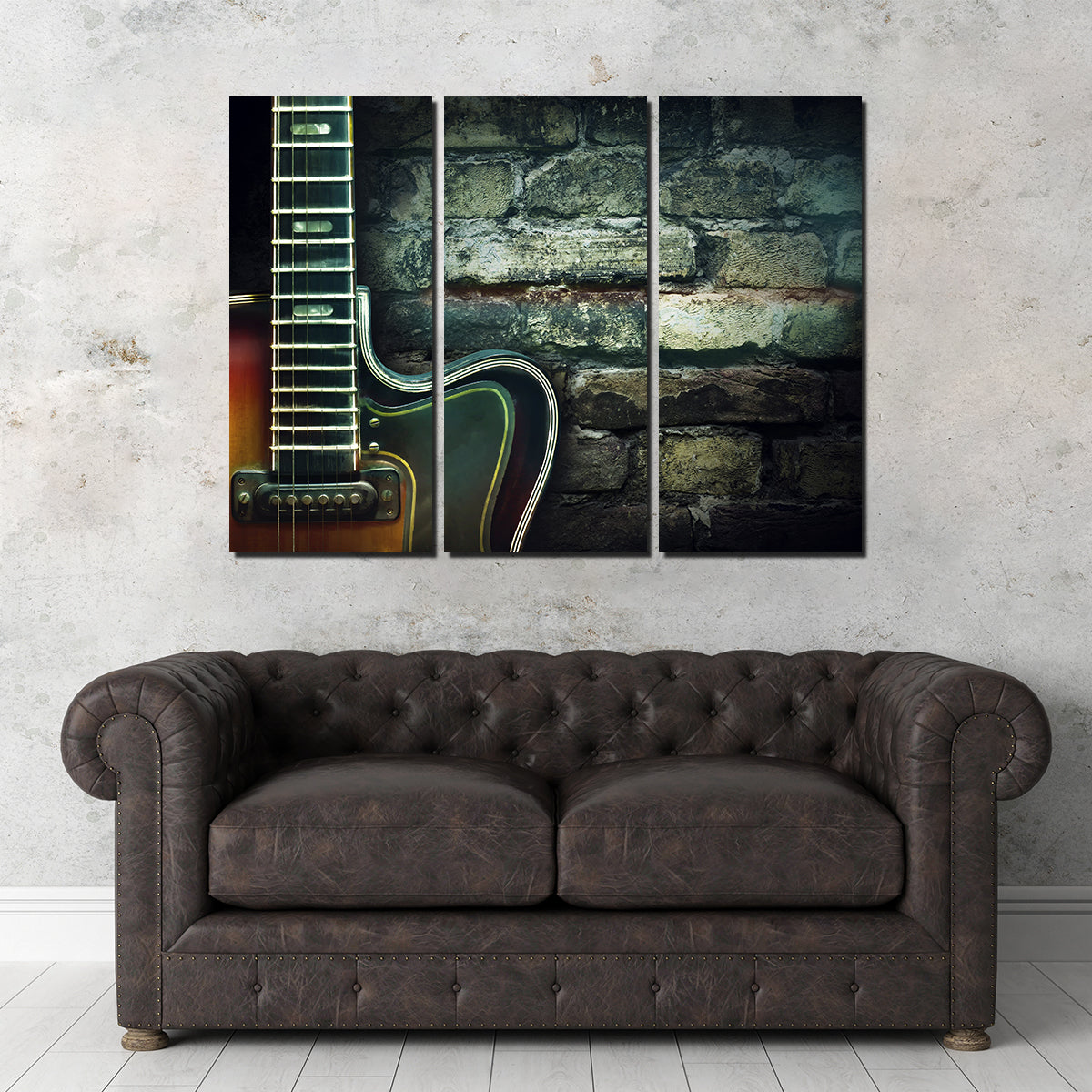 Stunning Old Vintage Jazz Guitar Wall Art for Music Lovers