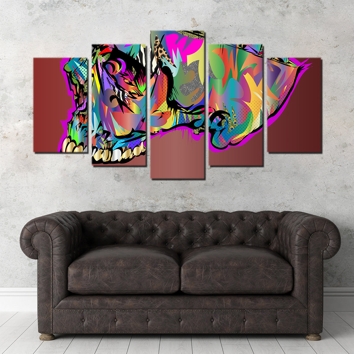 Eye - Catching Skull Brain Wall Art for Stunning Home Decor