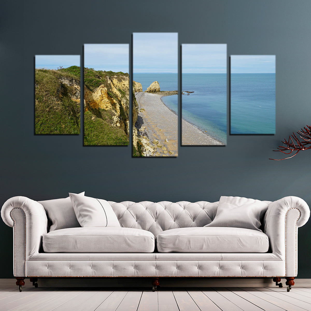 Stunning Pointe du Hoc Bluffs Wall Art by David Campbell