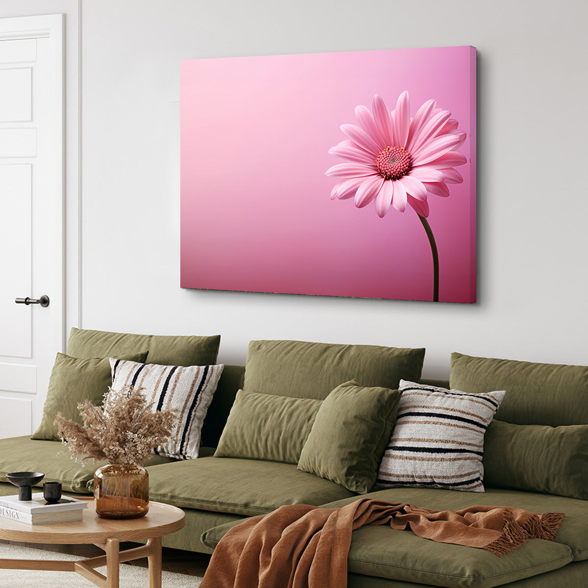 Gorgeous Pink Sunflower Wall Art