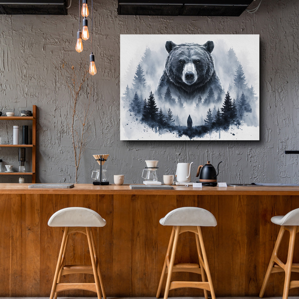Exquisite Bear Forest Wall Art for Stunning Home Decor