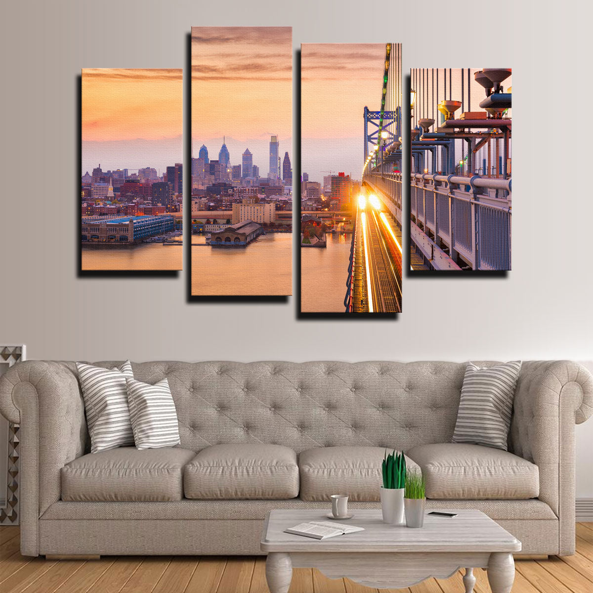 Exquisite Philadelphia Wall Art - Handmade with Sustainable Pine Wood