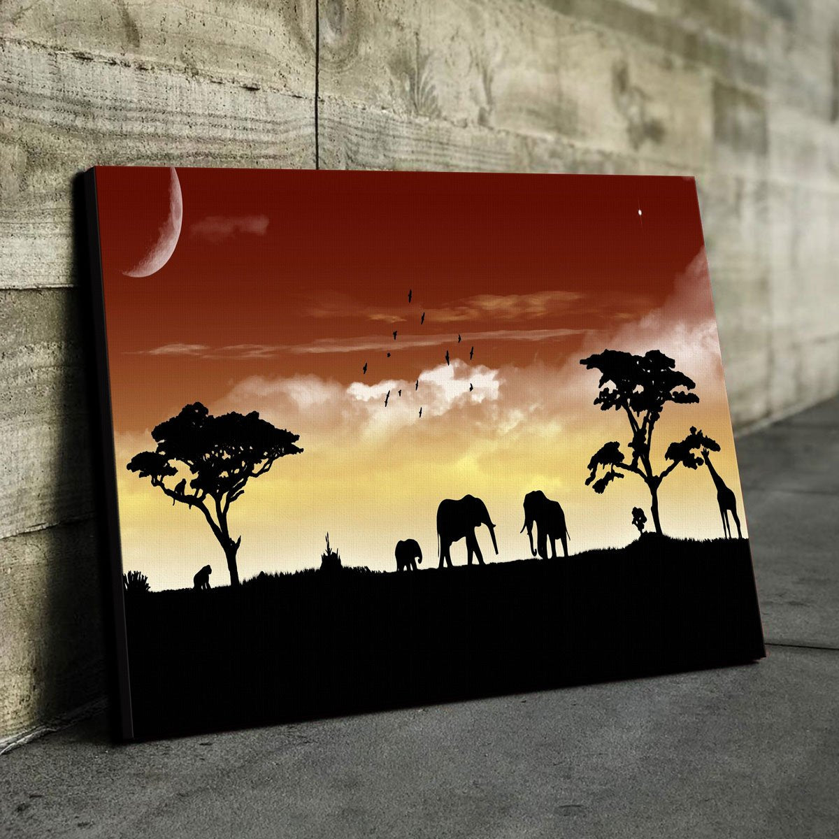 Exquisite African Sunset Wall Art - Museum-Quality Decor