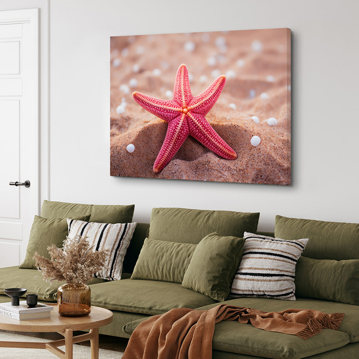 Gorgeous Pink Star Fish Canvas Print