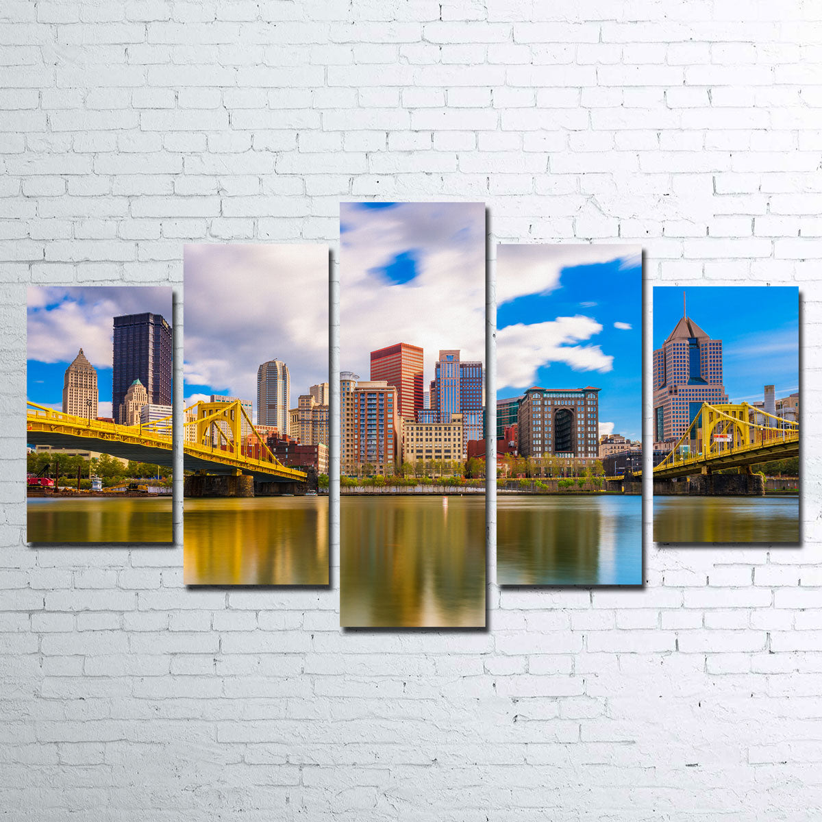 Exquisite Pittsburgh Allegheny River Wall Art - Museum-Quality Canvas on Sustainable Pine Frames