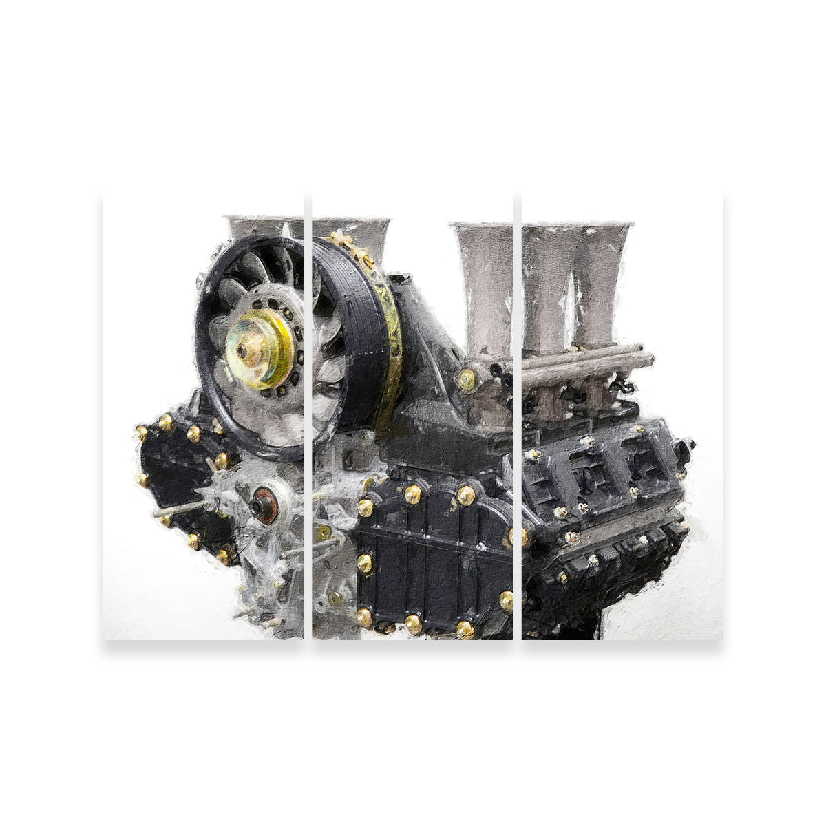Stunning Porsche 911 Engine 1 Wall Art by Stephen Chambers