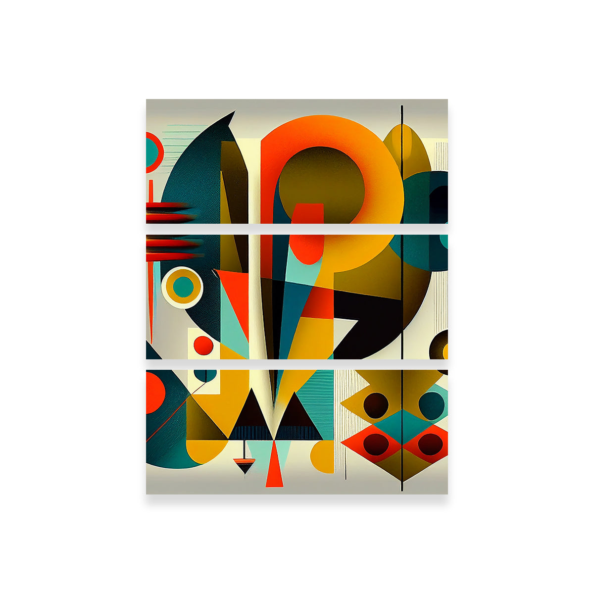 Stunning Mid Century Abstract S3 Wall Art for Modern Interiors