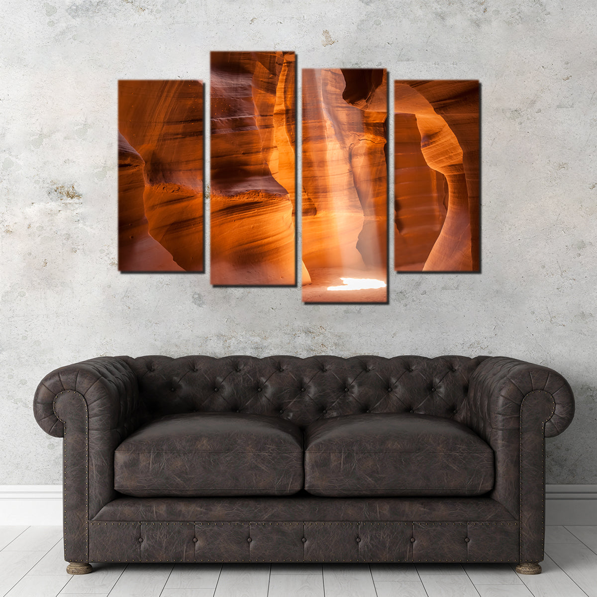 Stunning Antelope Canyon Lightbeam Wall Art by Melanie Viola
