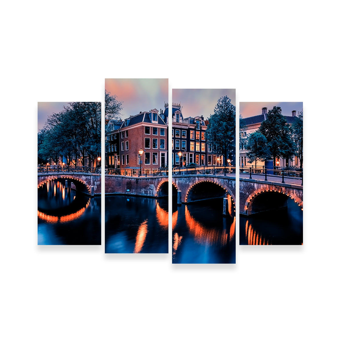 Gorgeous Amsterdam Sunset Wall Art - Ideal Decor for Any Space