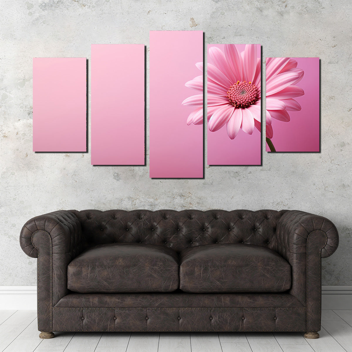 Gorgeous Pink Sunflower Wall Art