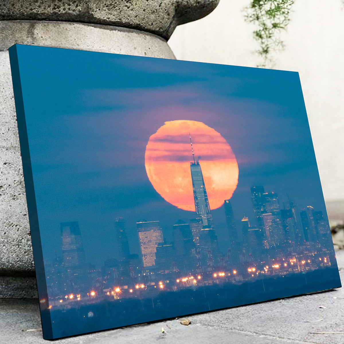 Stunning New York Sun Skyline Wall Art by Dennis Maida