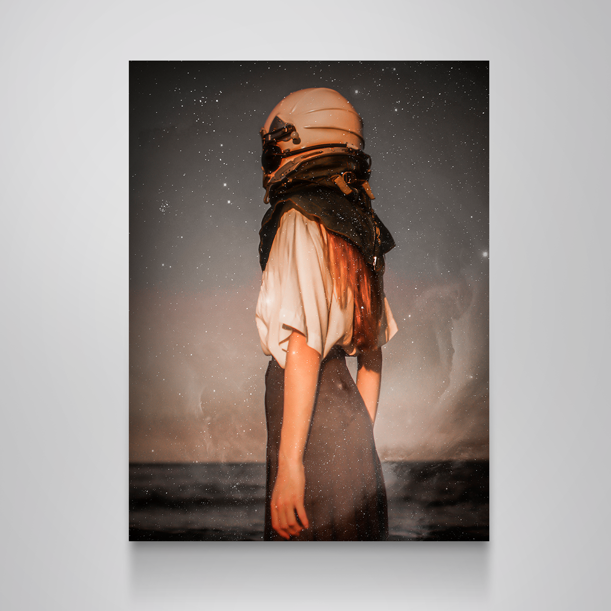 Stunning Astronaut Girl Wall Art by Manuel Luces