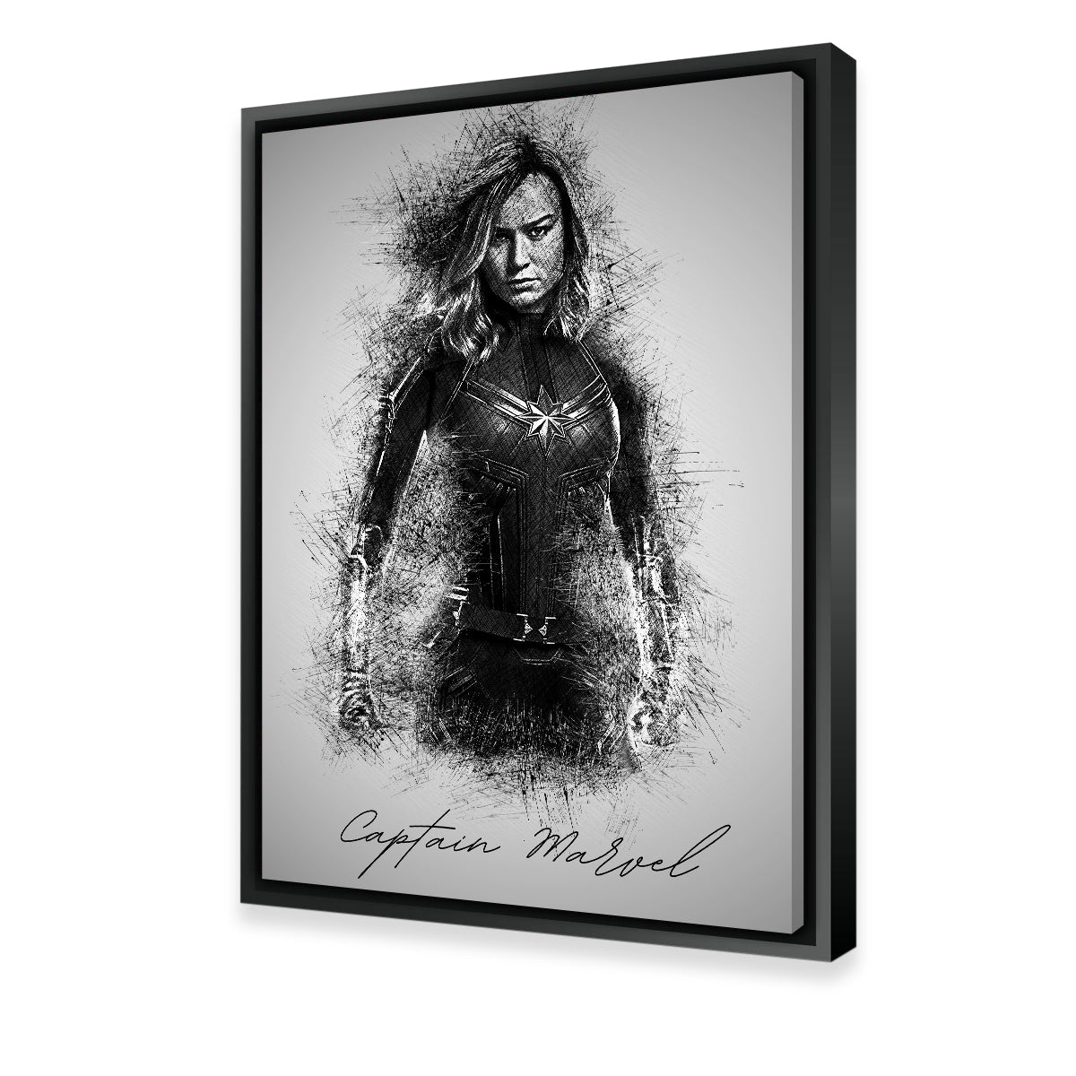 Captain Marvel Stunning Wall Art by Albi Art
