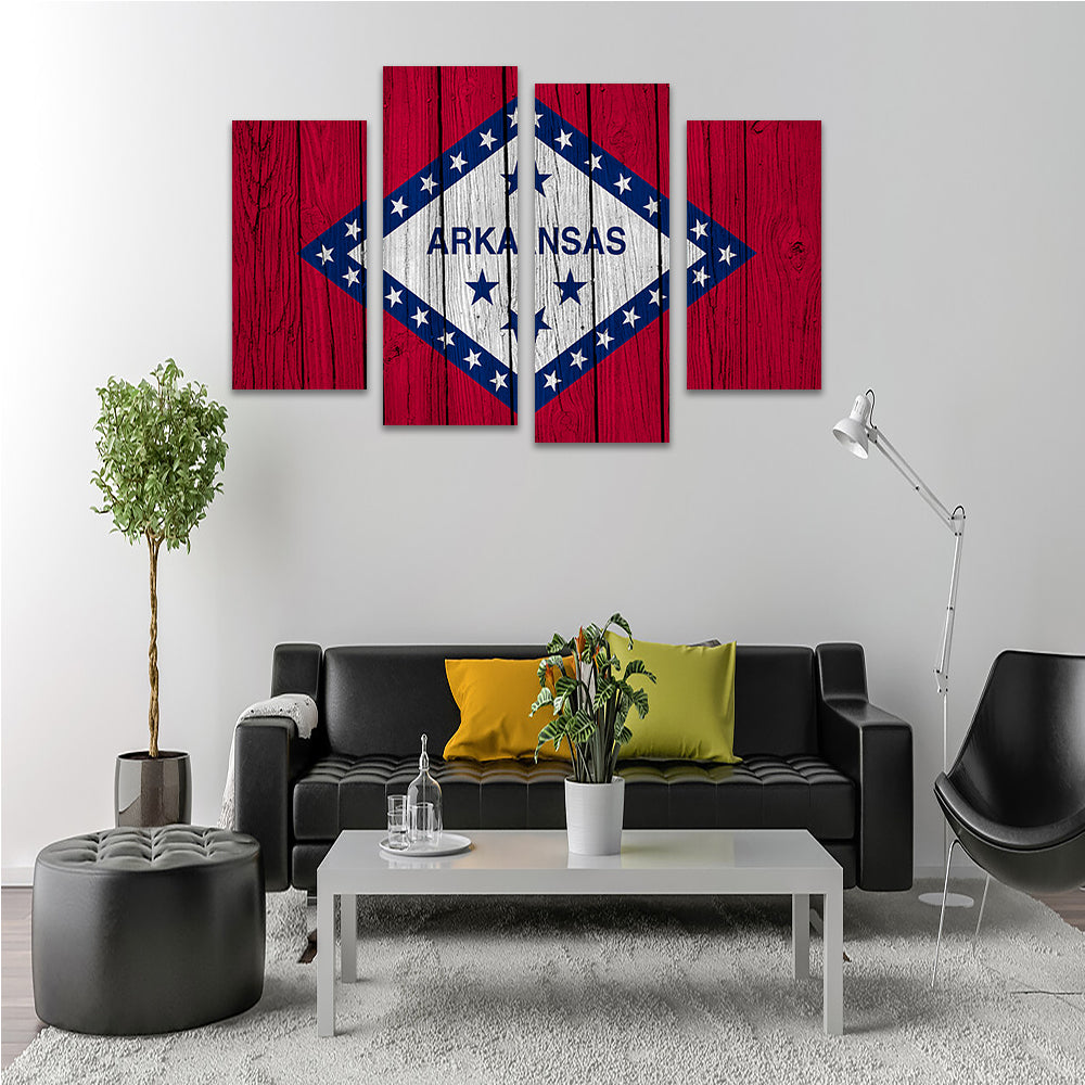 Beautiful Arkansas State Flag Wall Art for Your Home Decor