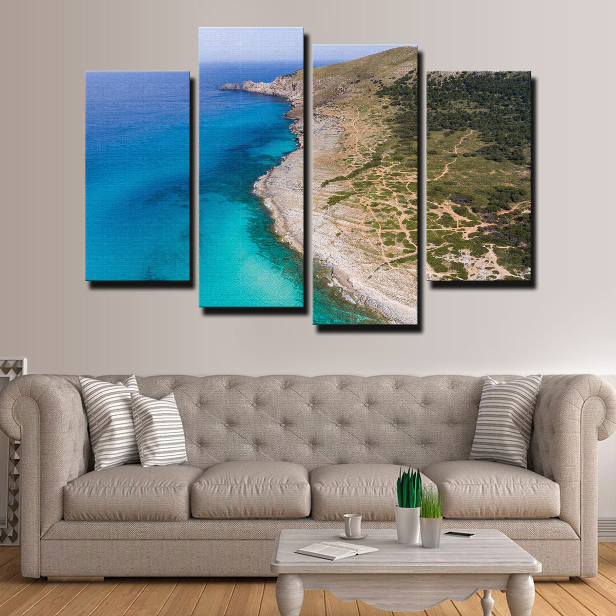 Exquisite Hill and Sea Wall Art by Karolis Janulis