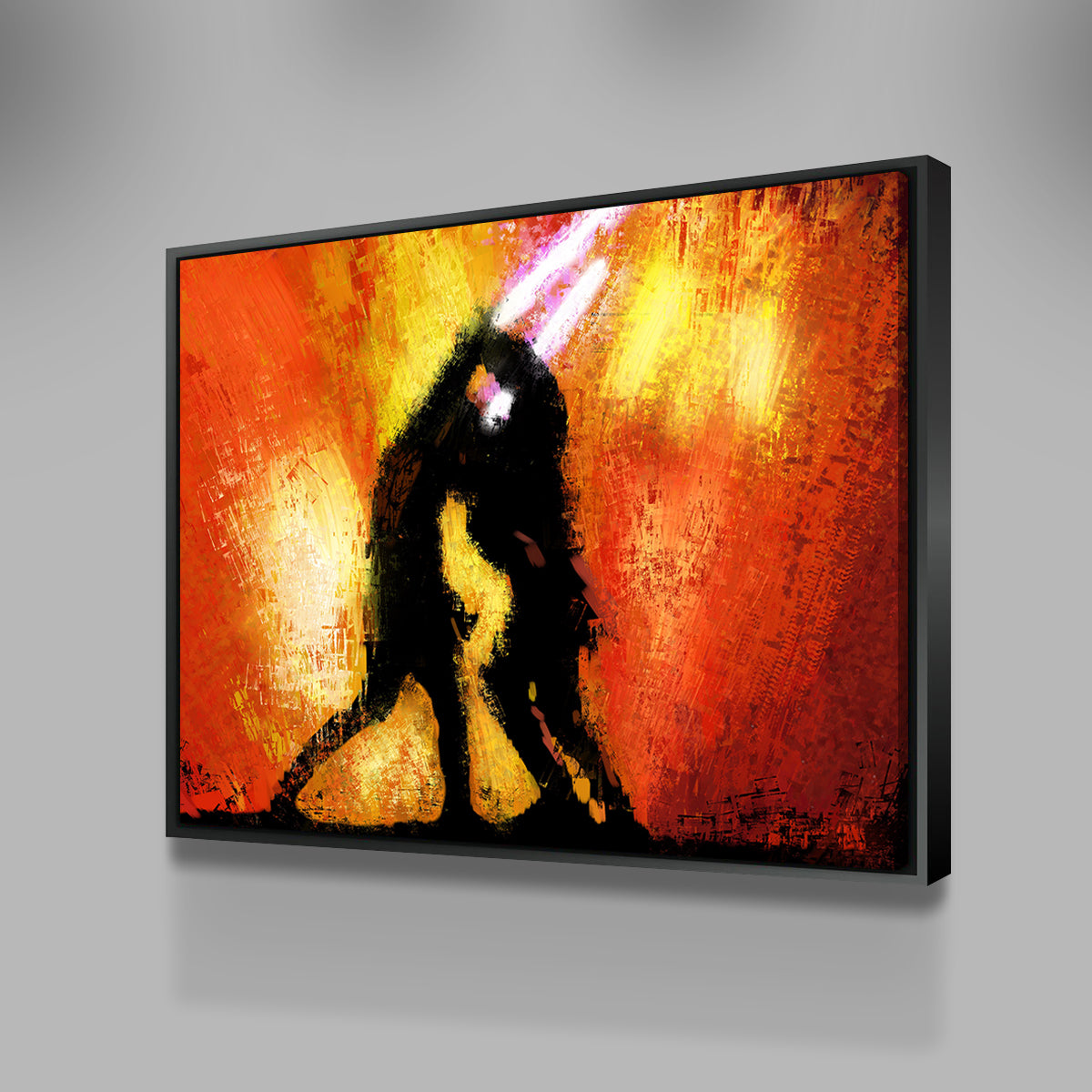 Stunning Obi Wan Vs Anakin Wall Art by Andy Brackpool
