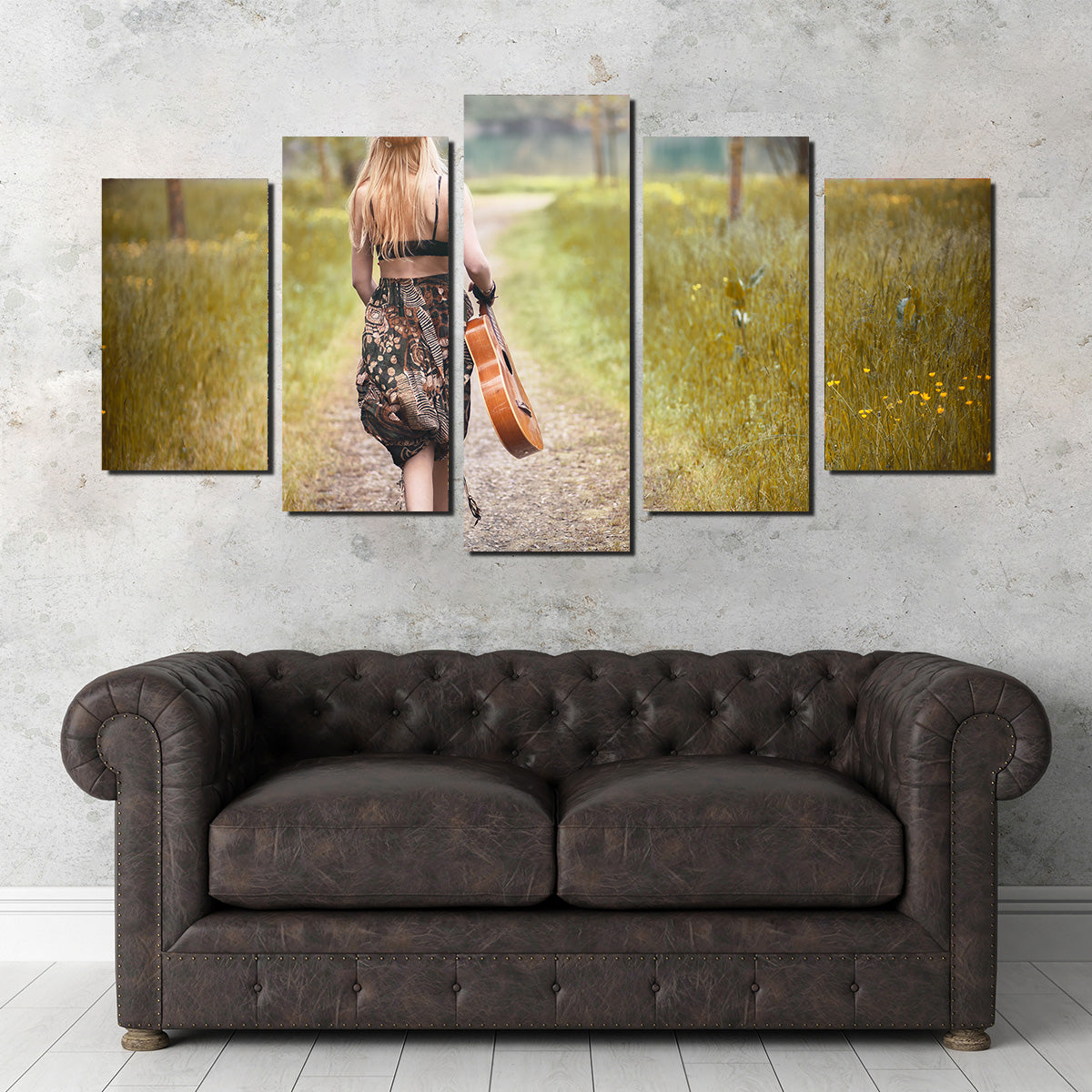 Bohemian Hippie Woman Wall Art for Stunning Home Decor