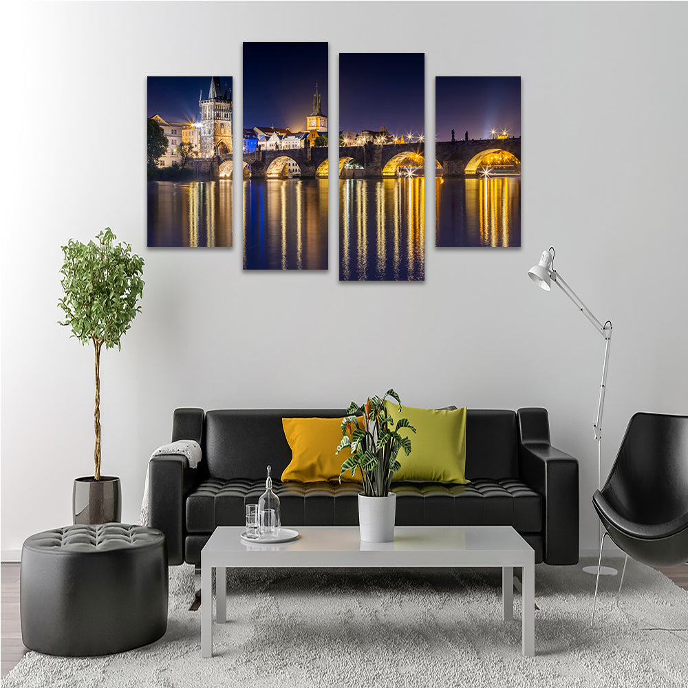 Stunning Charles Bridge with Old Town Bridge Tower Wall Art by Melanie Viola