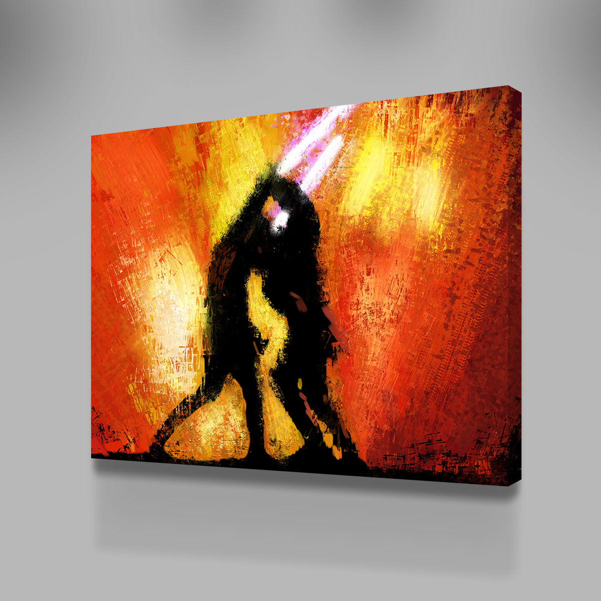 Stunning Obi Wan Vs Anakin Wall Art by Andy Brackpool