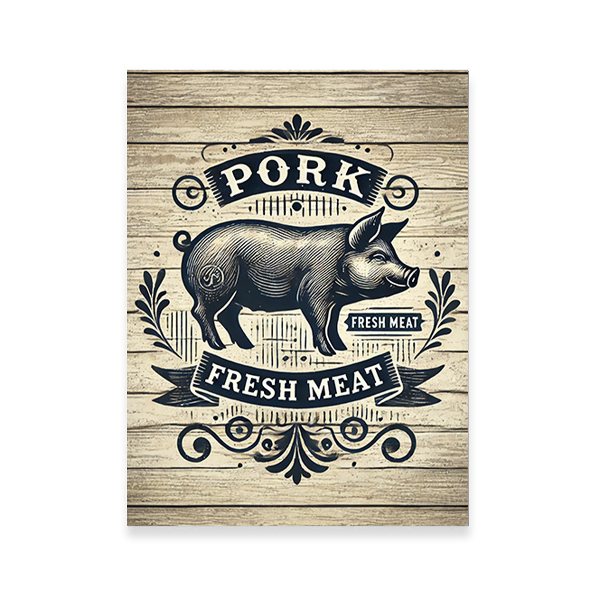 Exquisite Pork and Fresh Meat Themed Wall Art for Home Decor