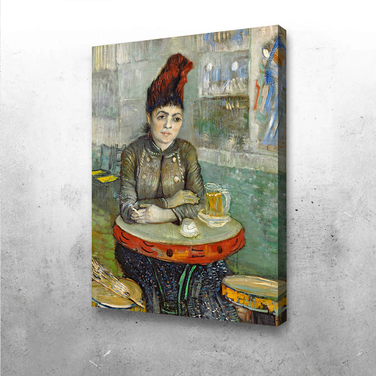 Agostina Segatori in Le Tambourin Stunning Wall Art by Vincent van Gogh