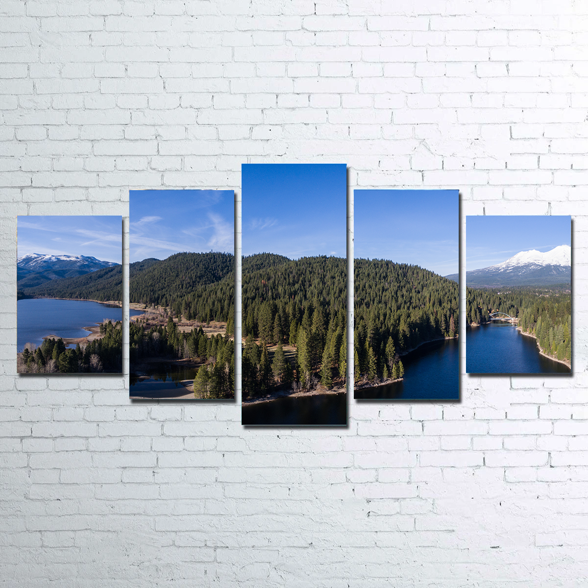 Breathtaking Siskiyou Lake and Mount Shasta Wall Art for Stunning Home Decor