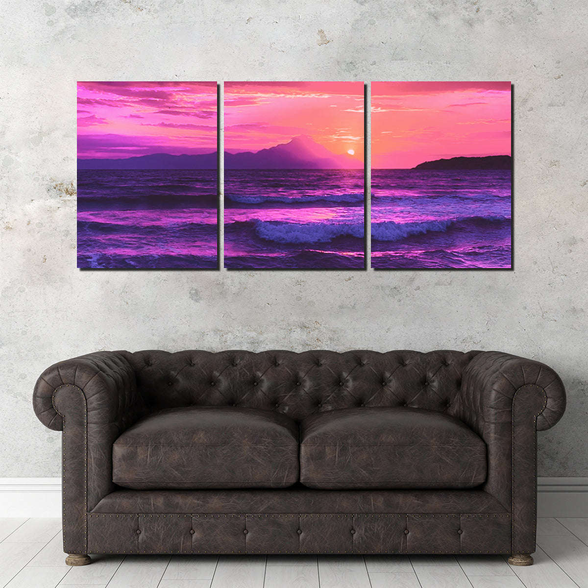 Stunning Oceanview at Sunset Wall Art by Dina Rolle