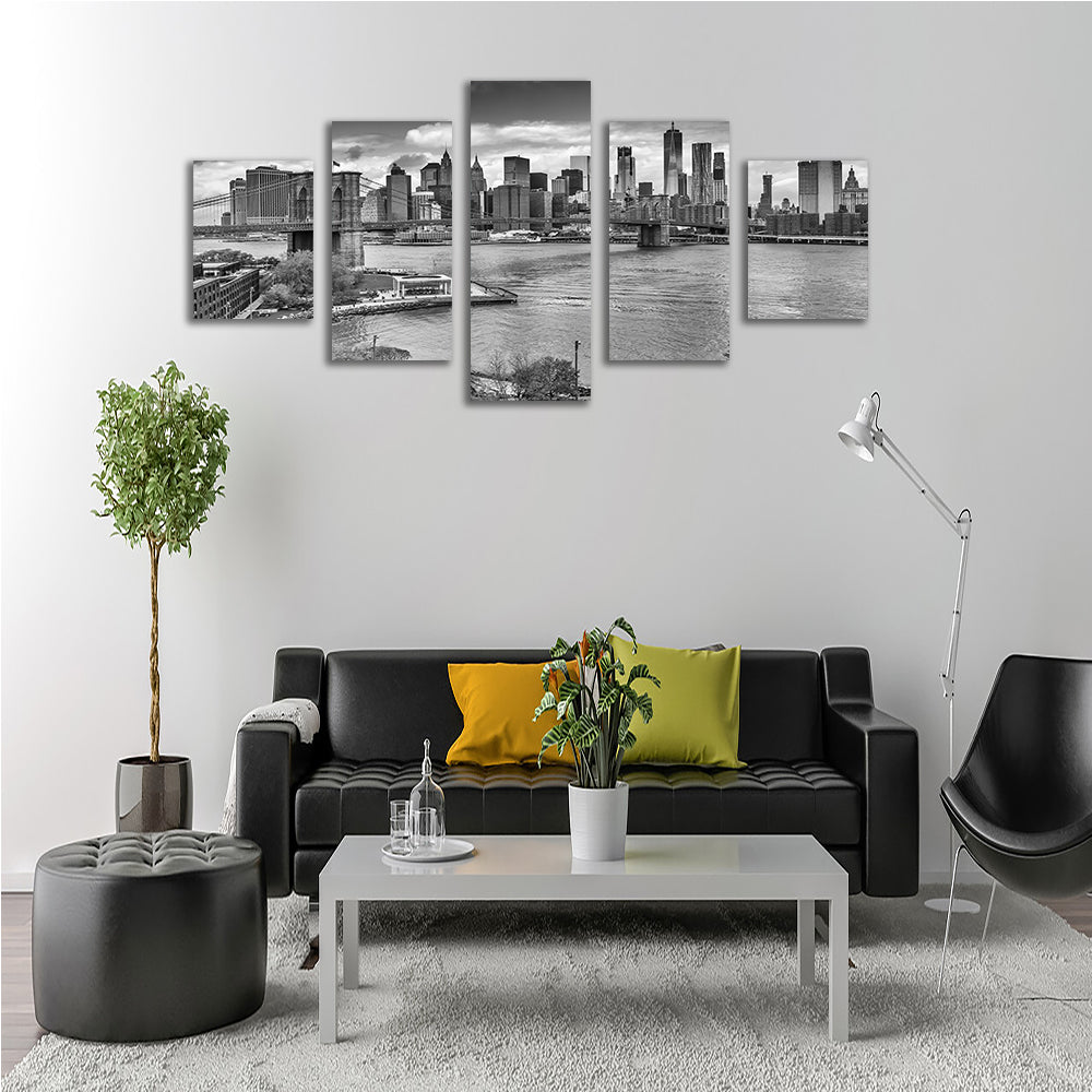 Stunning NYC View from Manhattan Bridge Wall Art by Melanie Viola