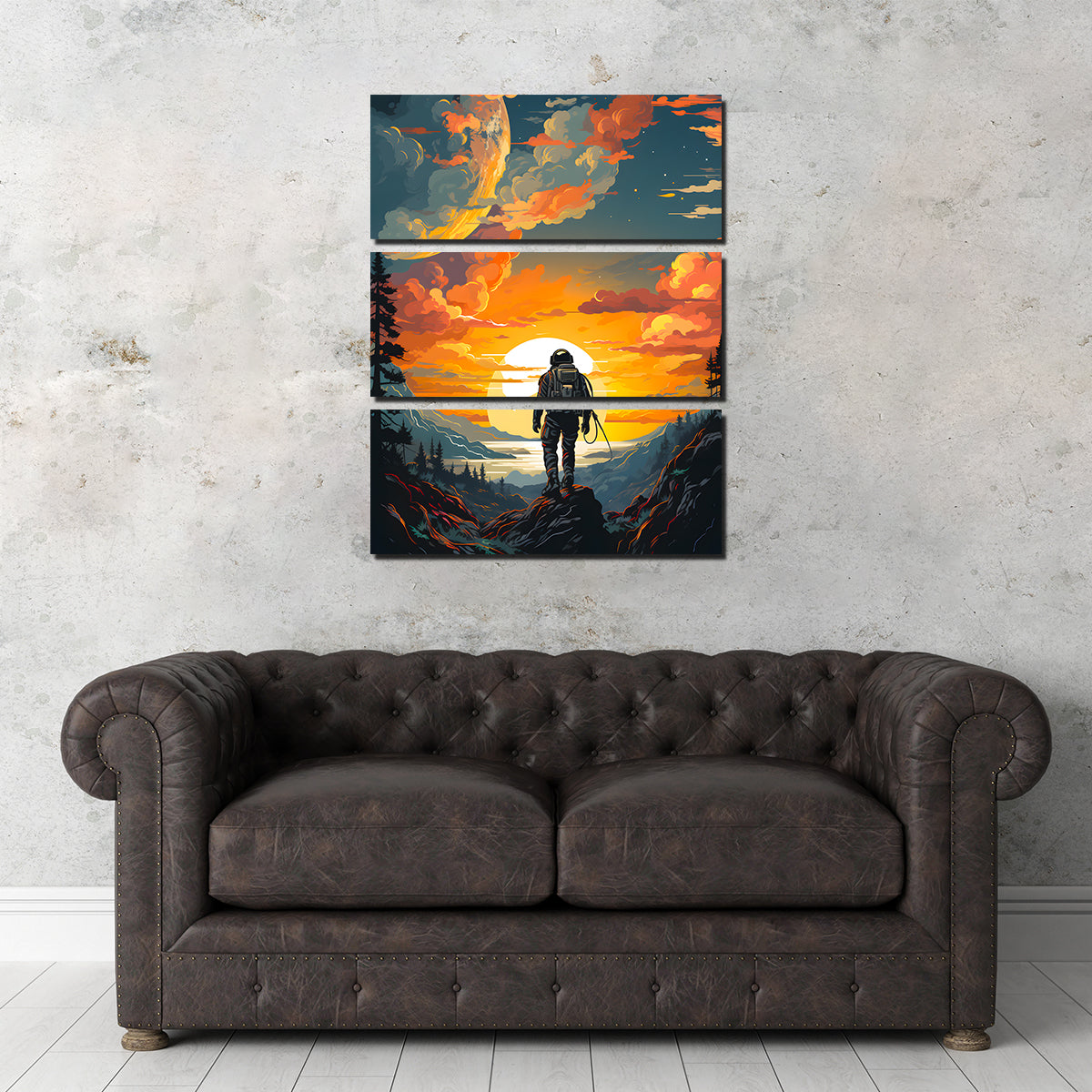 Stunning Astronaut Travelling Wall Art by Valth Graphics