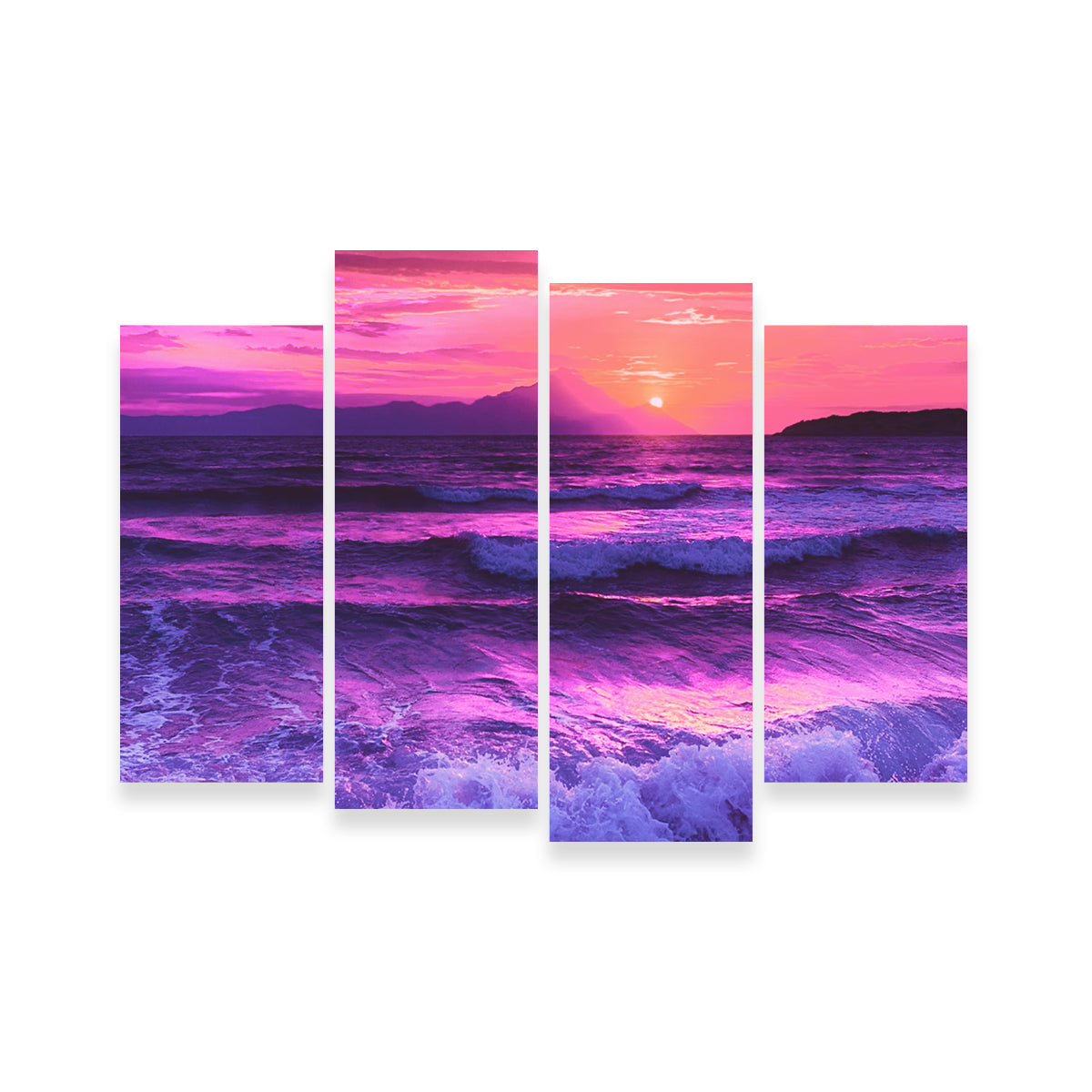 Stunning Oceanview at Sunset Wall Art by Dina Rolle