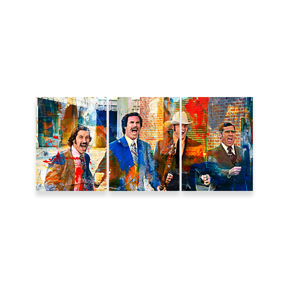 Anchorman Crew with Weapons Stunning Wall Art for Your Home Decor